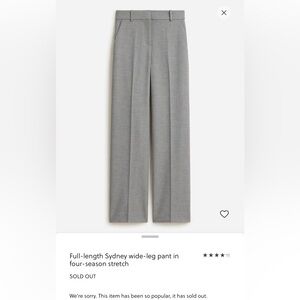 J. Crew Gray Wide Leg Pants